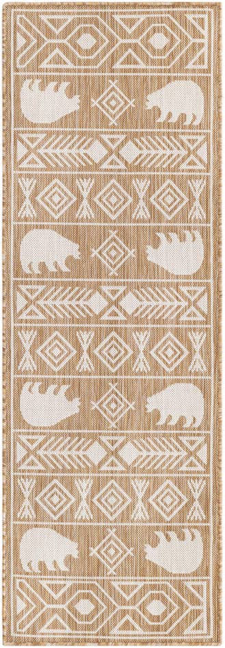 Detail image of 2' x 6' Easy-Clean Southwestern Indoor / Outdoor Runner Rug