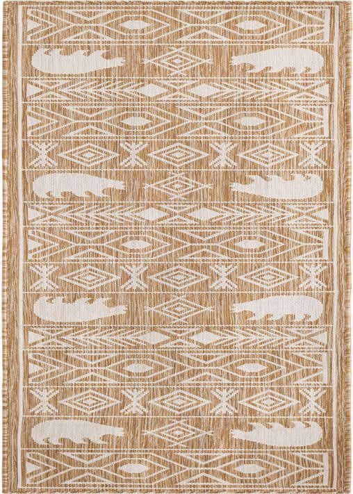 2' x 8' Easy-Clean Southwestern Indoor / Outdoor Runner Rug