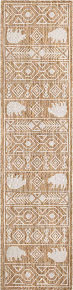 2' x 8' Easy-Clean Southwestern Indoor / Outdoor Runner Rug