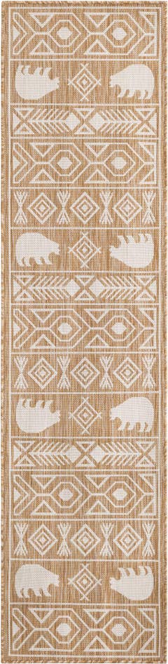 Detail image of 2' x 8' Easy-Clean Southwestern Indoor / Outdoor Runner Rug