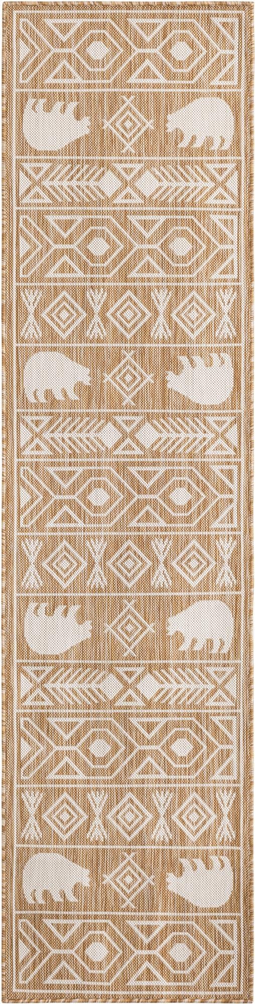 2' x 8'  Washable Southwestern Indoor / Outdoor Runner Rug