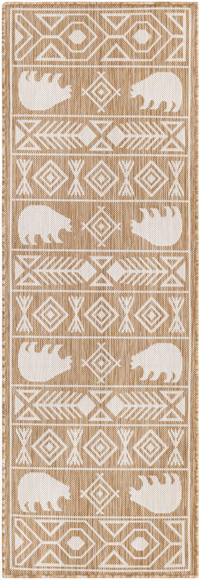 2' x 6'  Washable Southwestern Indoor / Outdoor Runner Rug