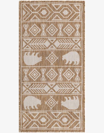 2' x 4' Easy-Clean Southwestern Indoor / Outdoor Runner Rug