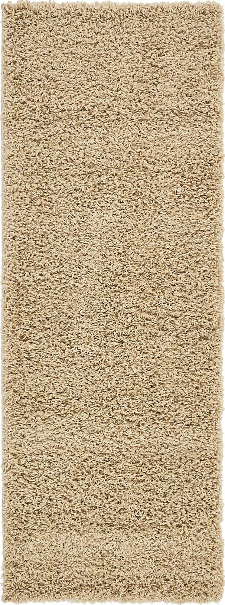 2' x 6' Solid Shag Runner Rug
