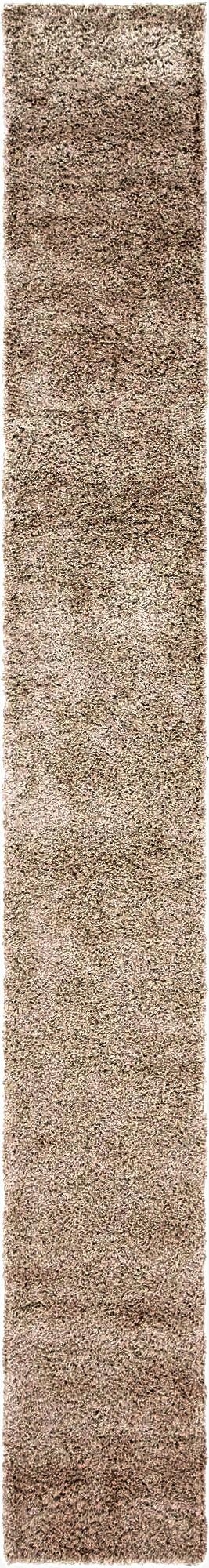 80cm x 600cm Solid Shag Runner Rug