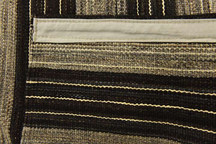 6' x 7' 2 Hand Woven Kilim Modern Wool Square Rug