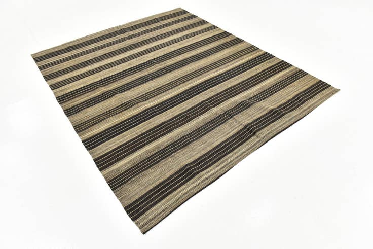 Detail image of 6' x 7' 2 Hand Woven Kilim Modern Wool Square Rug