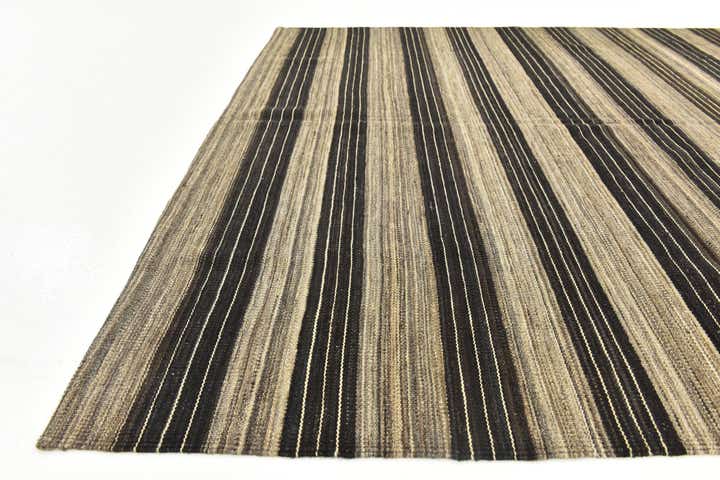 6' x 7' 2 Hand Woven Kilim Modern Wool Square Rug