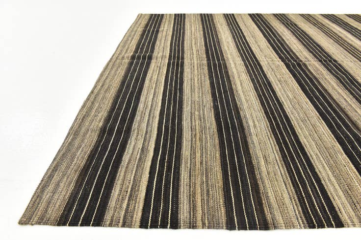 Detail image of 6' x 7' 2 Hand Woven Kilim Modern Wool Square Rug