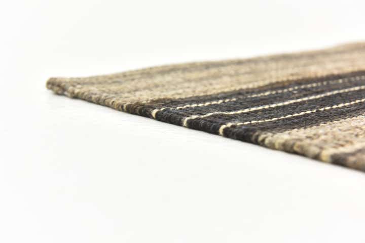 6' x 7' 2 Hand Woven Kilim Modern Wool Square Rug