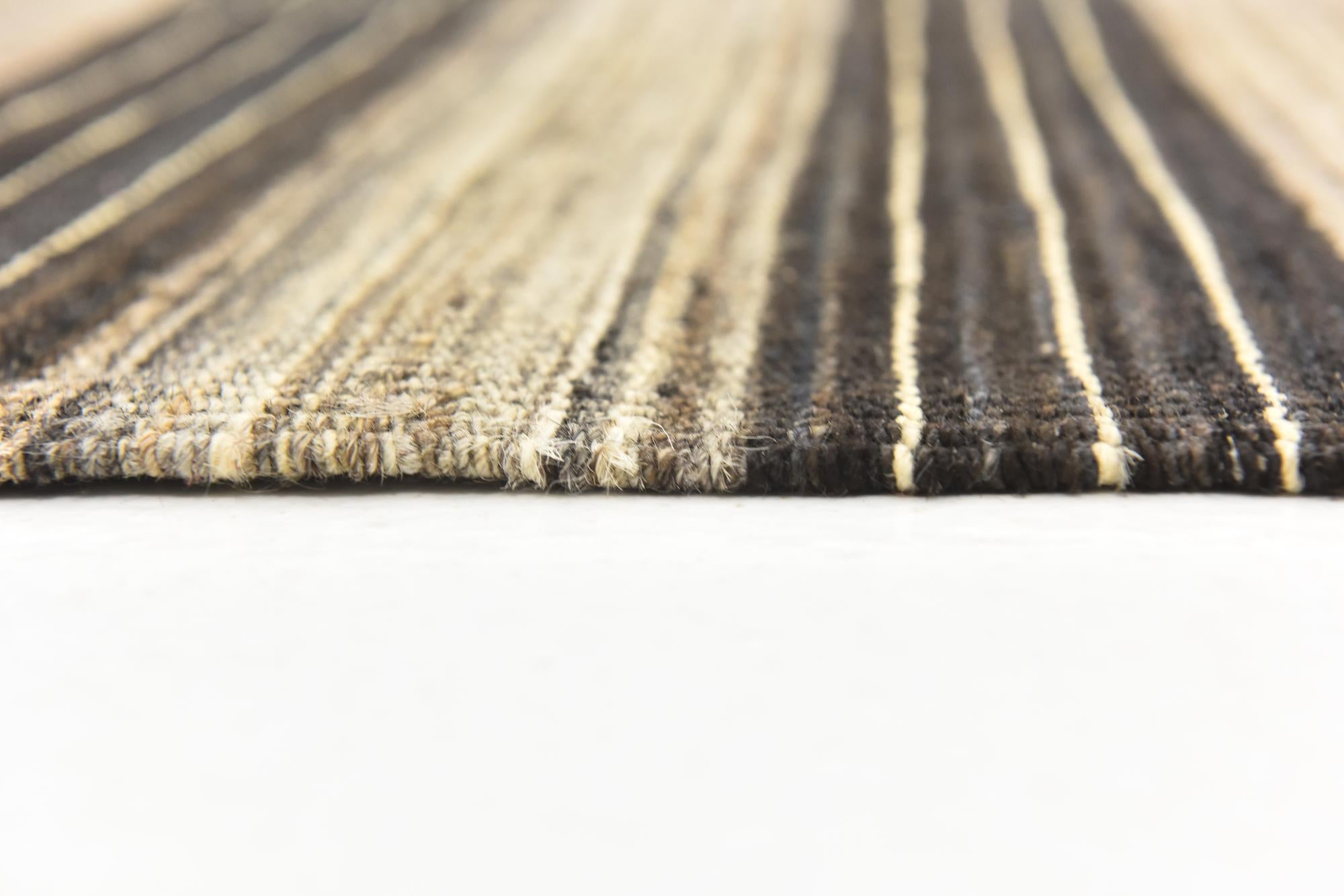 6' x 7' 2 Hand Woven Kilim Modern Wool Square Rug