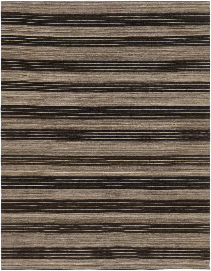 Detail image of 6' x 7' 2 Hand Woven Kilim Modern Wool Square Rug