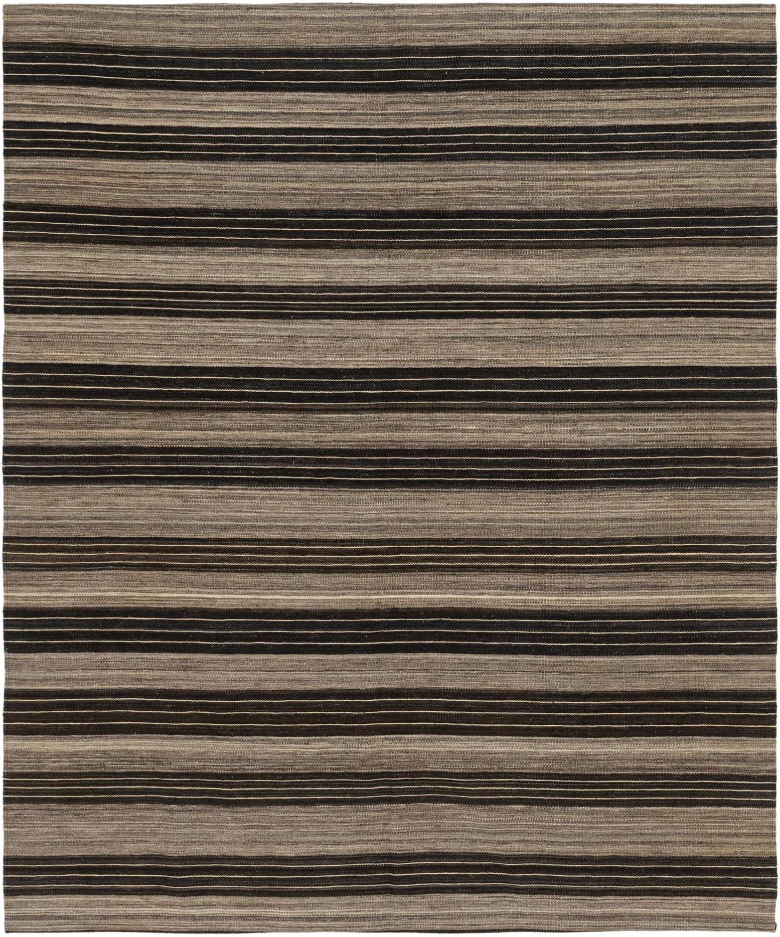 6' x 7' 2 Hand Woven Kilim Modern Wool Square Rug