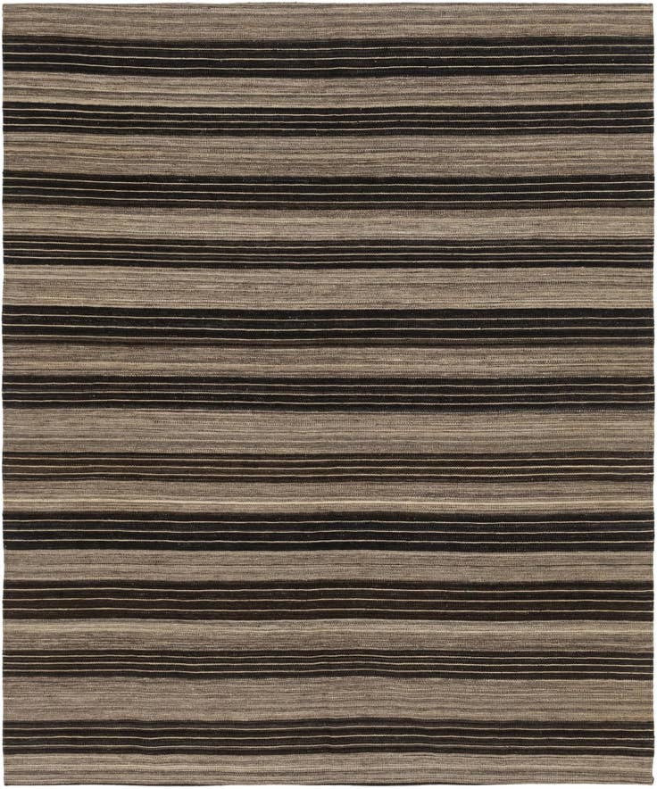 Detail image of 6' x 7' 2 Hand Woven Kilim Modern Wool Square Rug