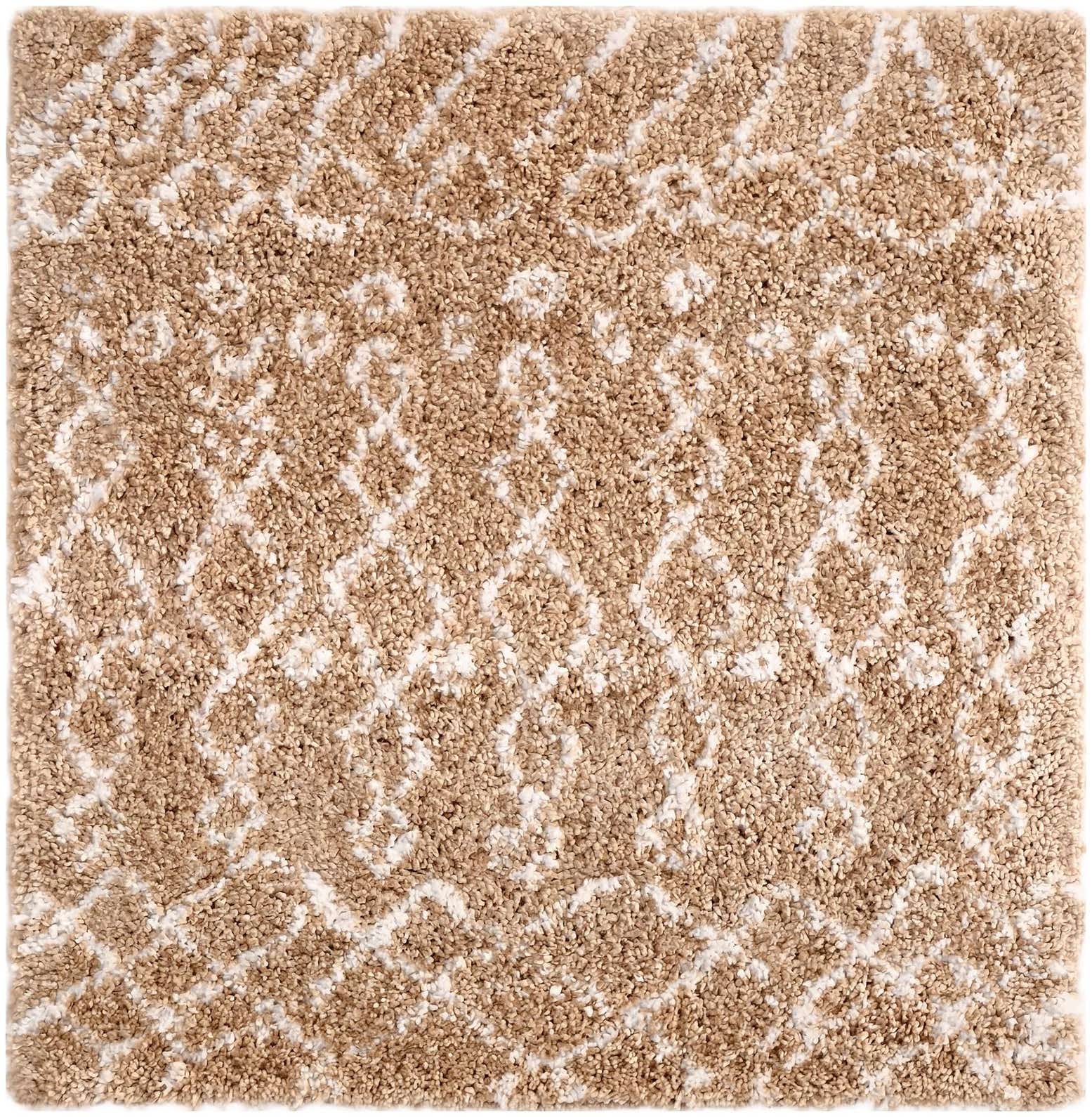 4' x 4' Moroccan Shag Square Rug