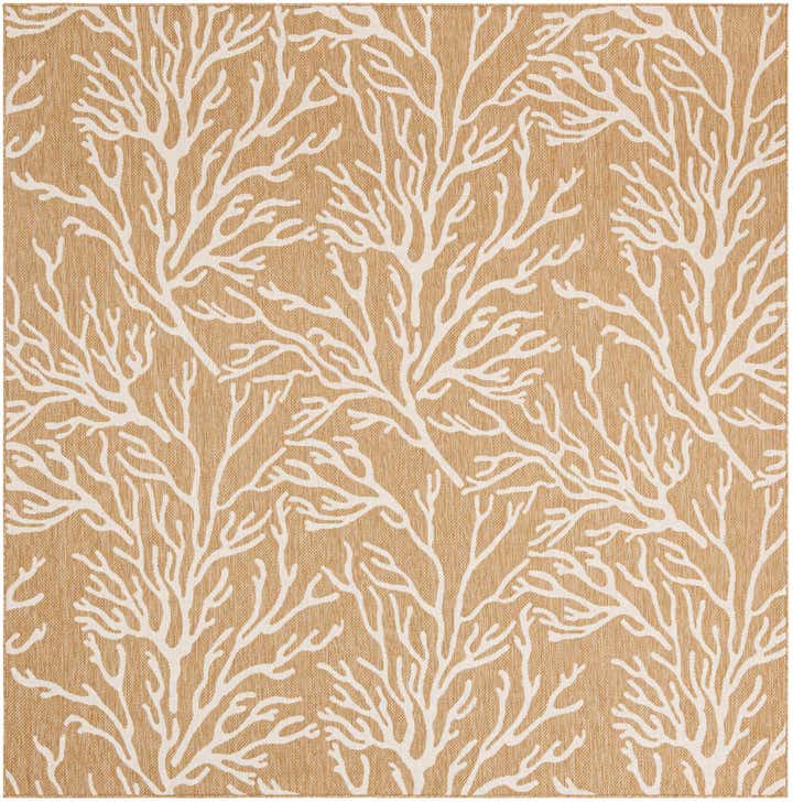 10' x 10' Easy-Clean Coastal Indoor / Outdoor Square Rug