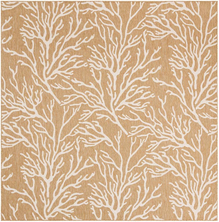 Detail image of 10' x 10' Easy-Clean Coastal Indoor / Outdoor Square Rug