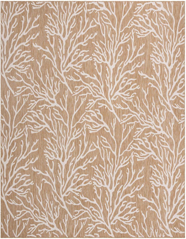 Detail image of 12' x 12' Easy-Clean Coastal Indoor / Outdoor Square Rug