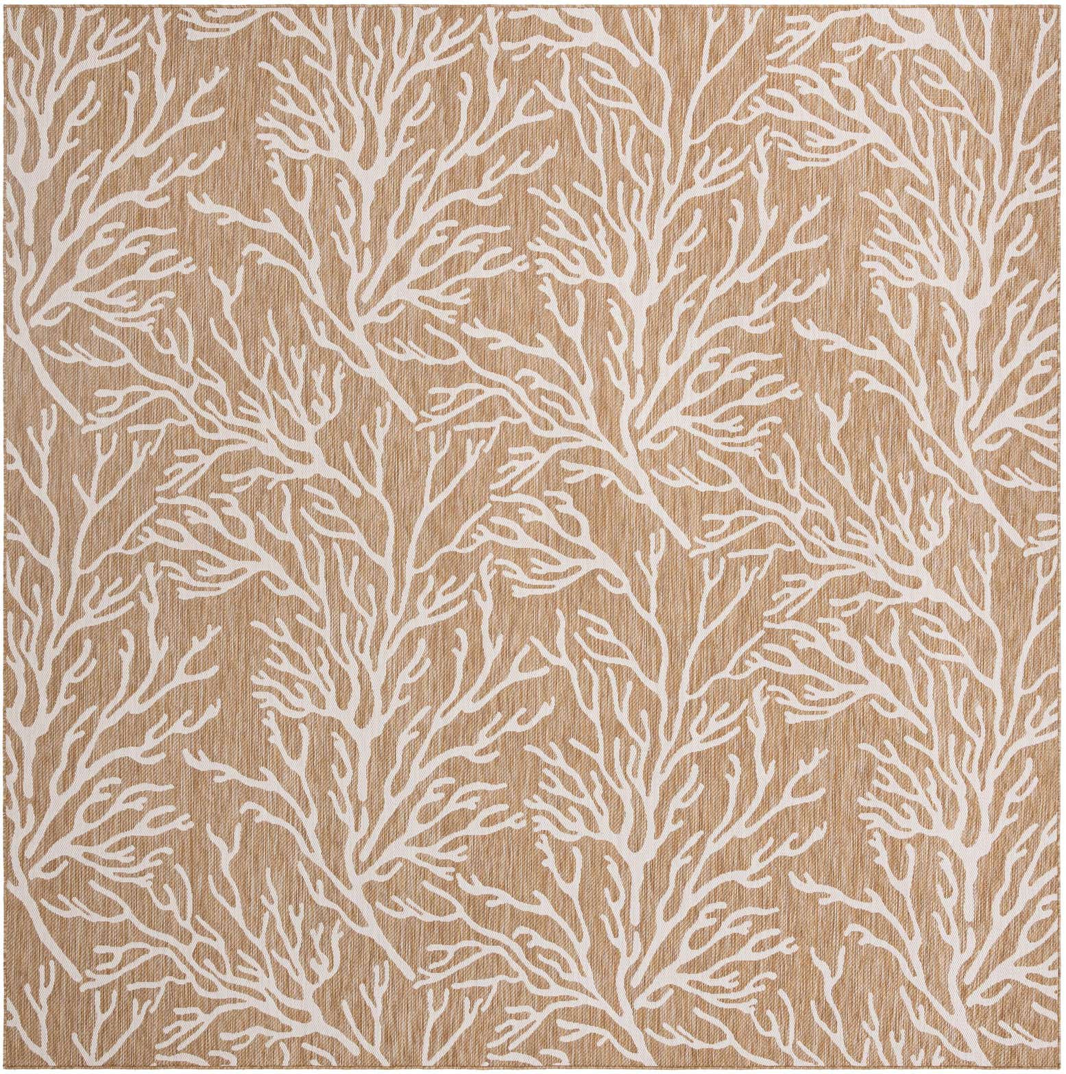 12' x 12' Easy-Clean Coastal Indoor / Outdoor Square Rug
