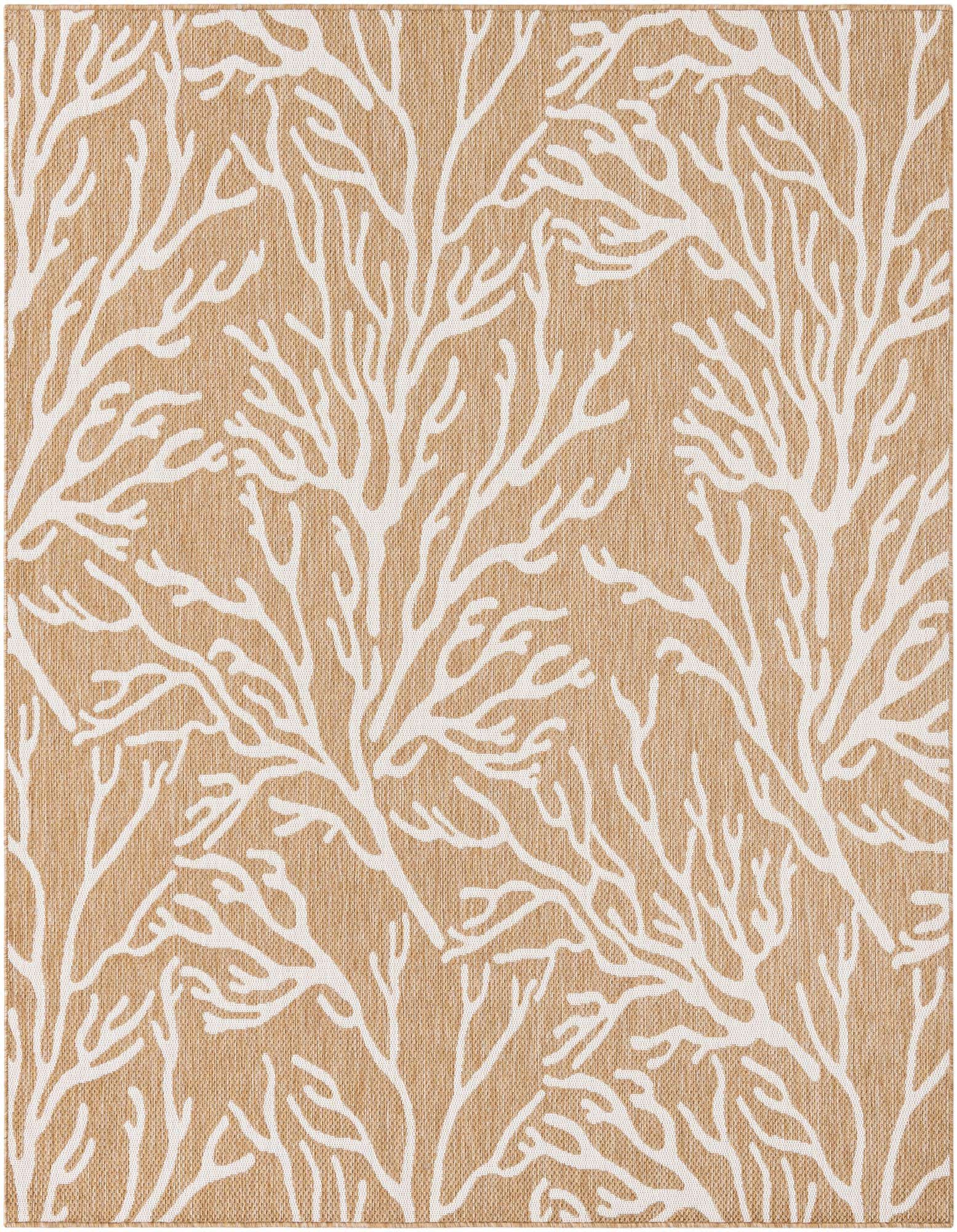 7' 10 x 7' 10 Easy-Clean Coastal Indoor / Outdoor Square Rug
