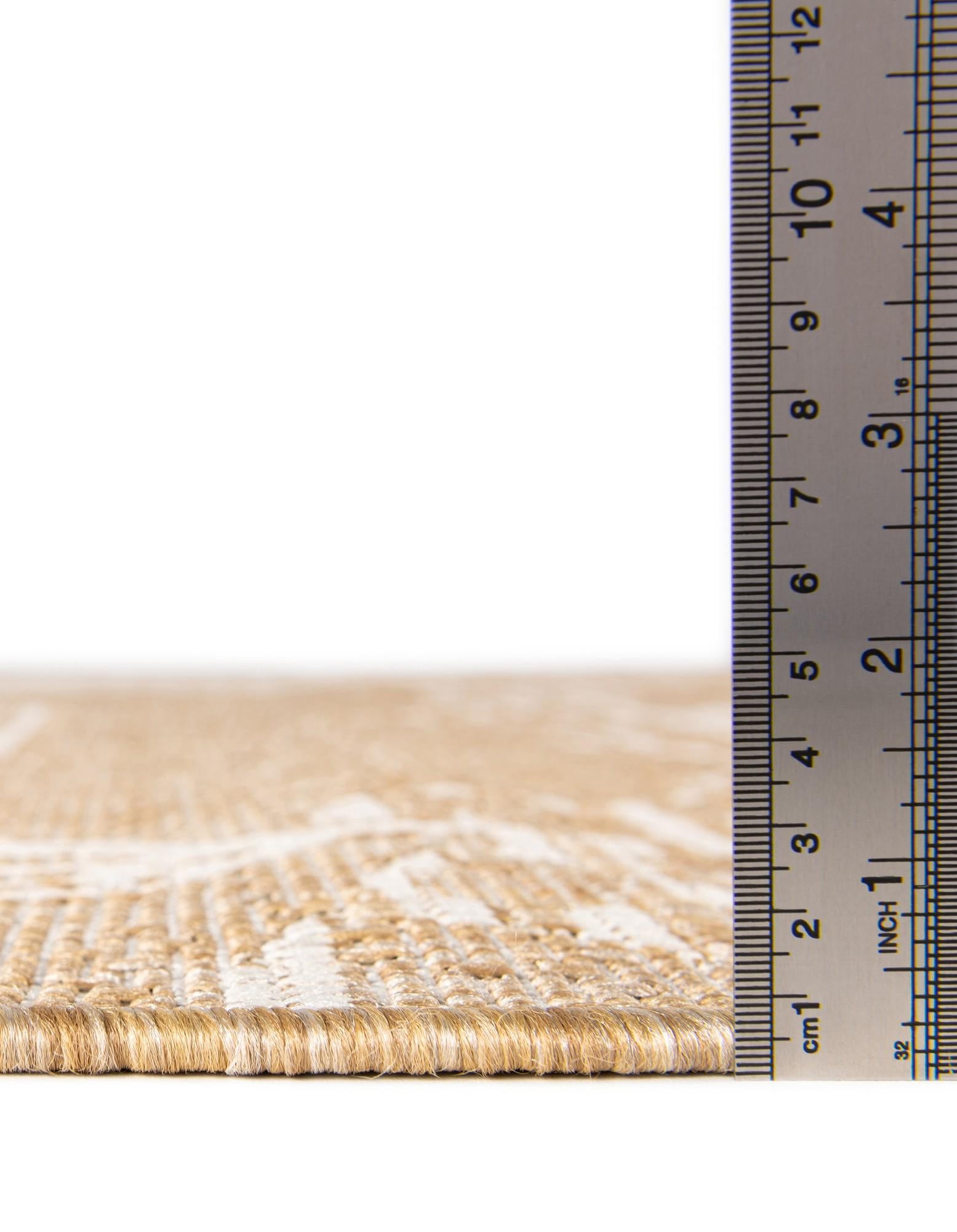 13' x 13' Easy-Clean Coastal Indoor / Outdoor Square Rug