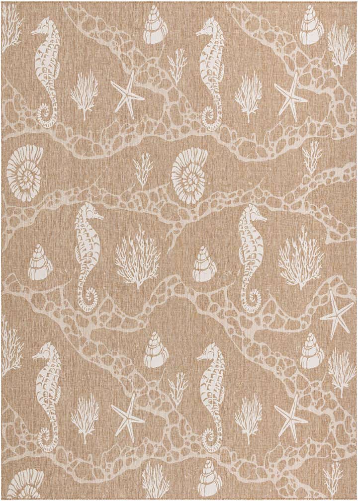 13' x 13' Easy-Clean Coastal Indoor / Outdoor Square Rug