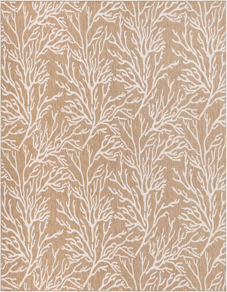Detail image of 13' x 13' Easy-Clean Coastal Indoor / Outdoor Square Rug