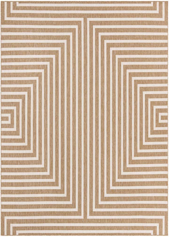 10' x 10' Easy-Clean Modern Indoor / Outdoor Square Rug