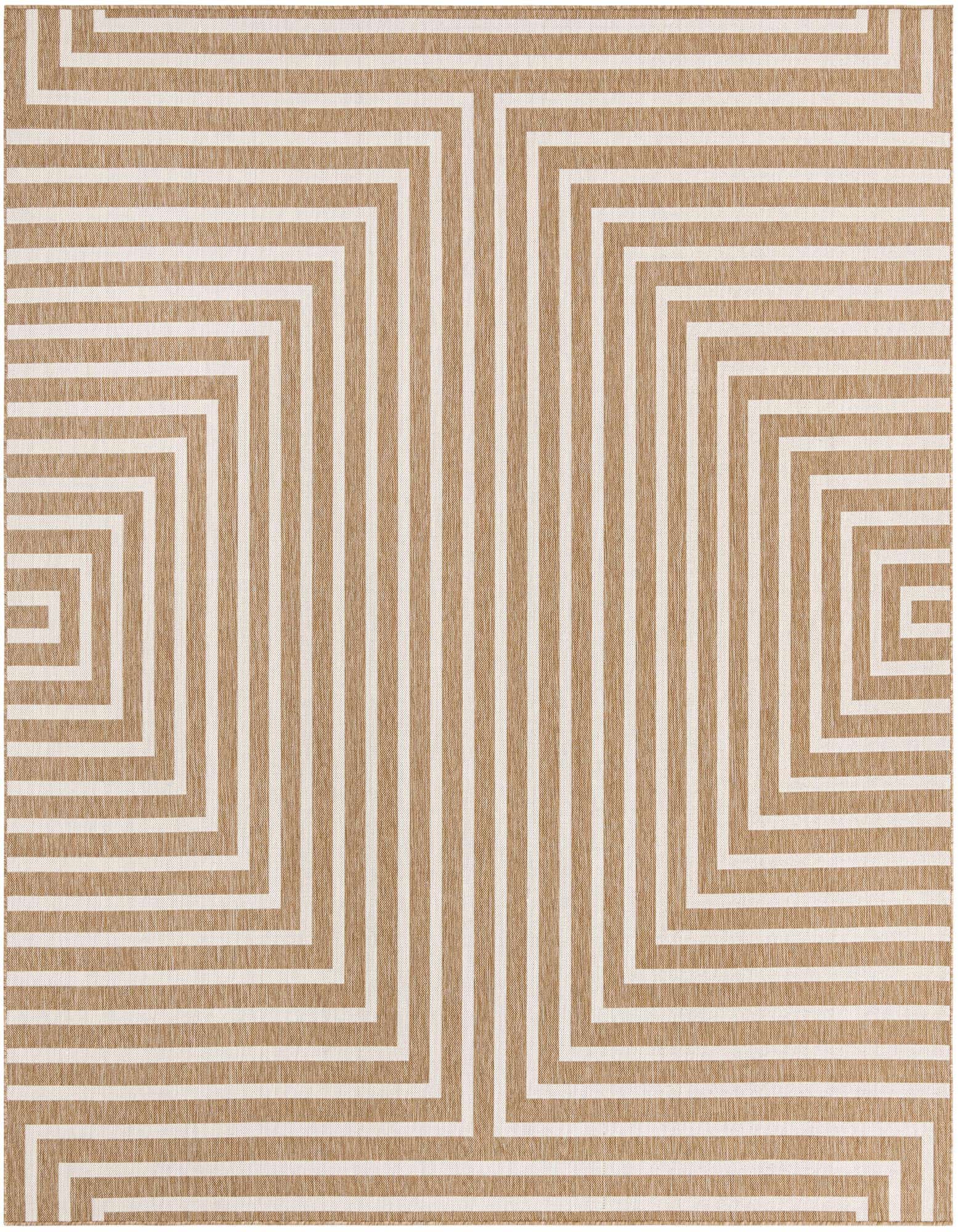 10' x 10' Easy-Clean Modern Indoor / Outdoor Square Rug
