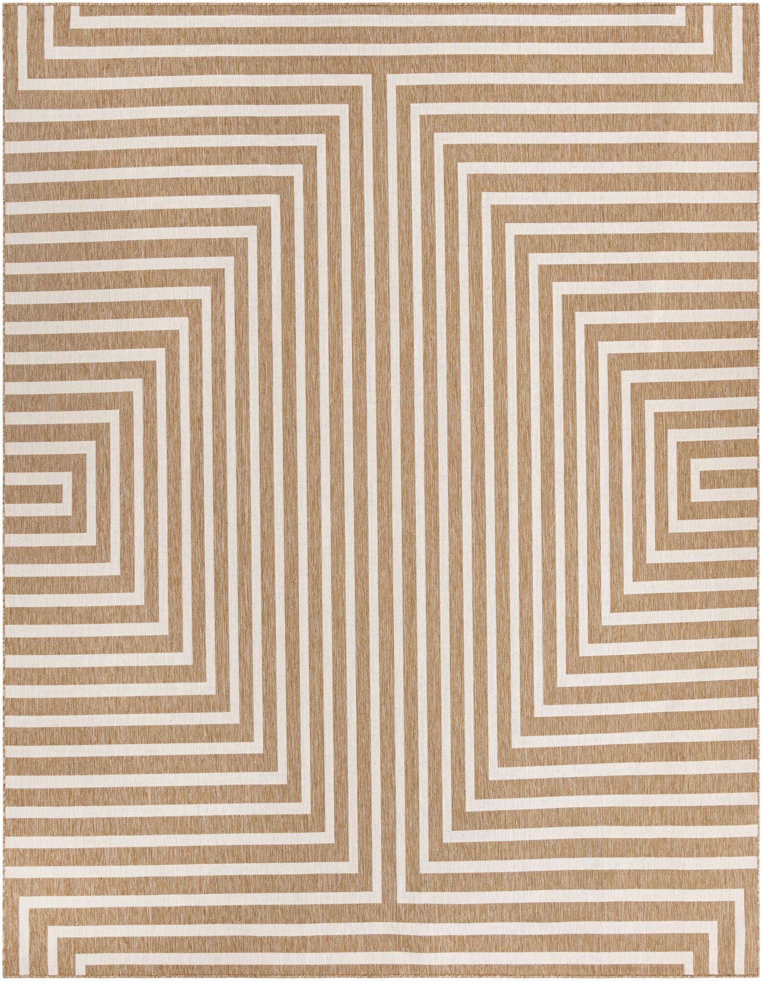 12' x 12' Easy-Clean Modern Indoor / Outdoor Square Rug
