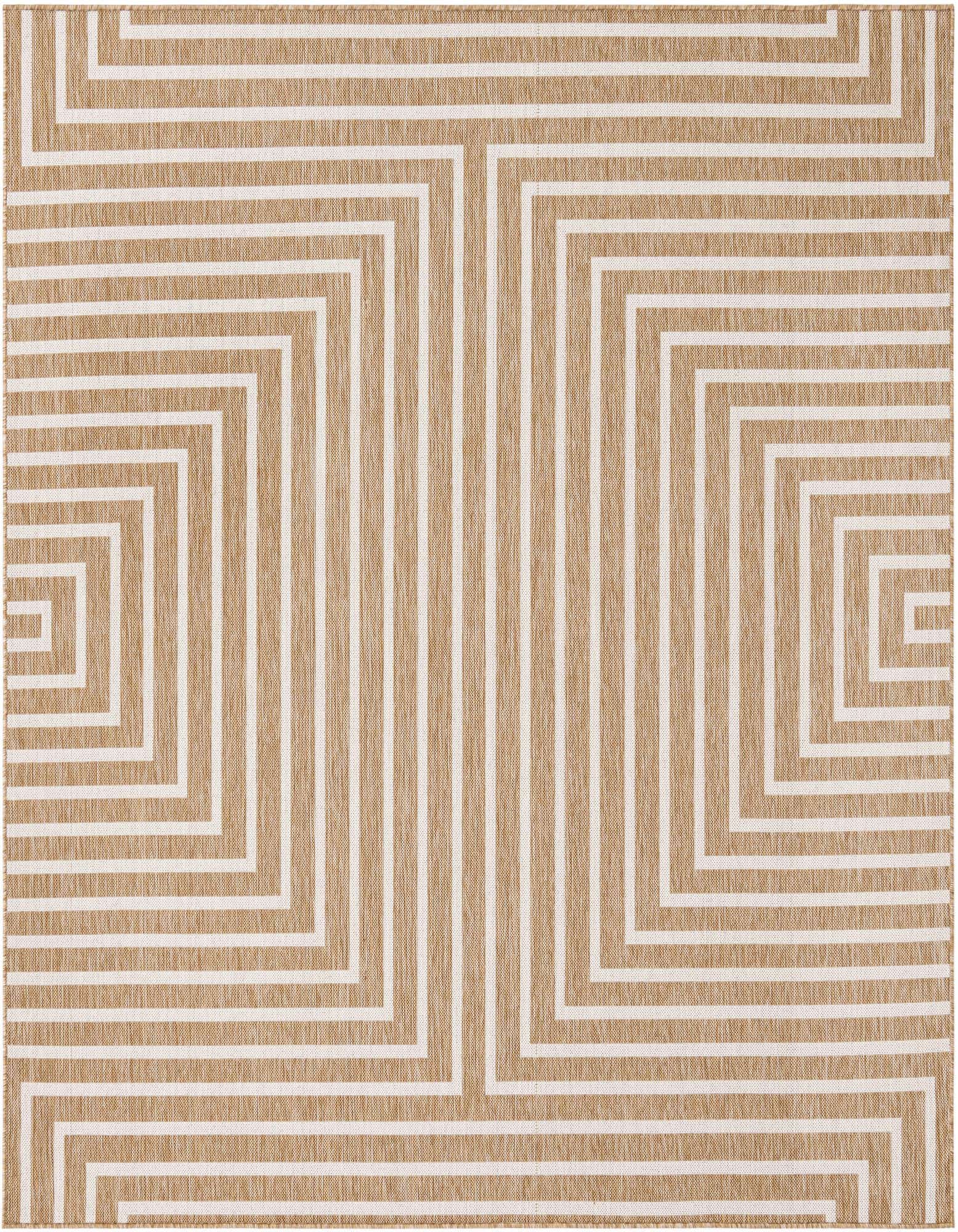 7' 10 x 7' 10 Easy-Clean Modern Indoor / Outdoor Square Rug
