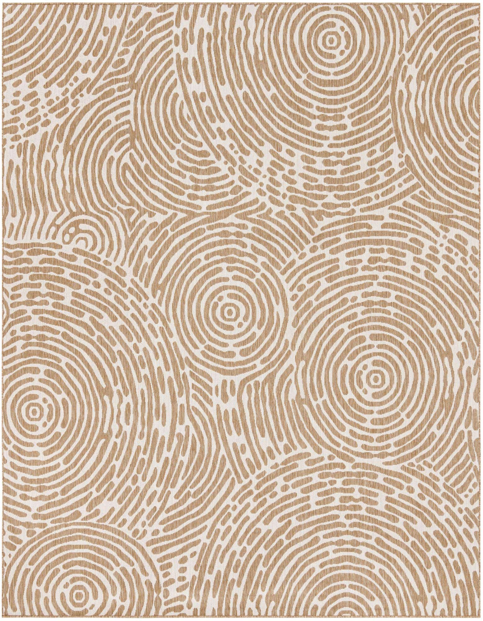 10' x 10' Easy-Clean Modern Indoor / Outdoor Square Rug