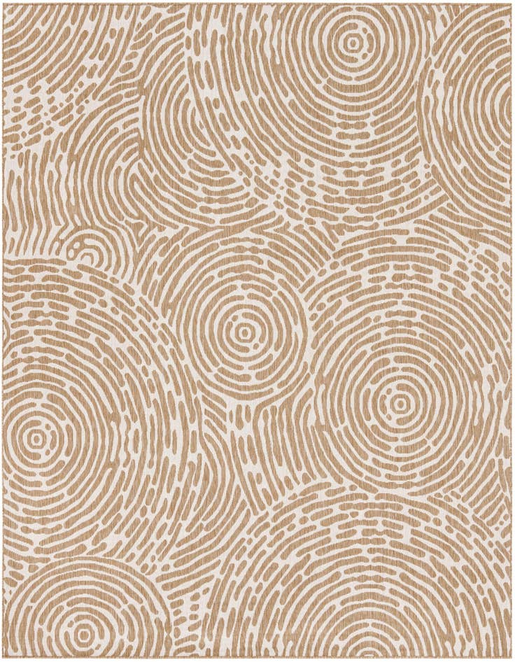 Detail image of 10' x 10' Easy-Clean Modern Indoor / Outdoor Square Rug