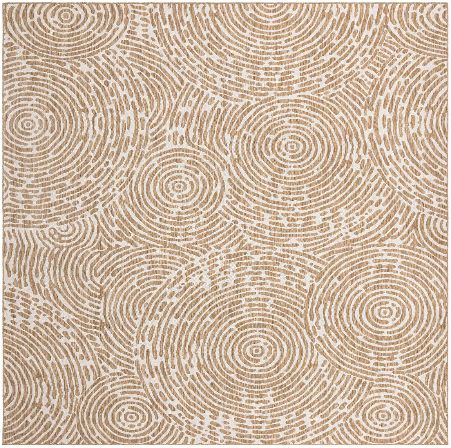 12' x 12' Easy-Clean Modern Indoor / Outdoor Square Rug