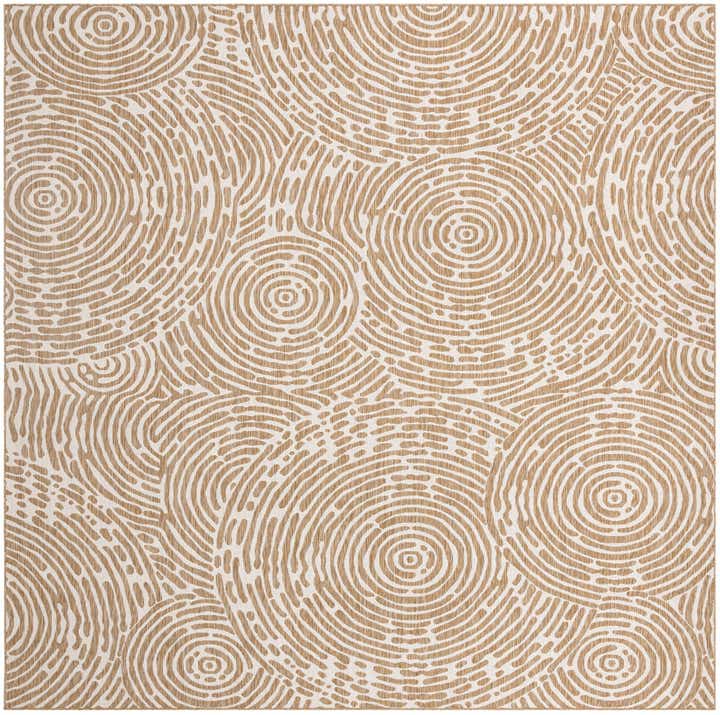 12' x 12' Easy-Clean Modern Indoor / Outdoor Square Rug