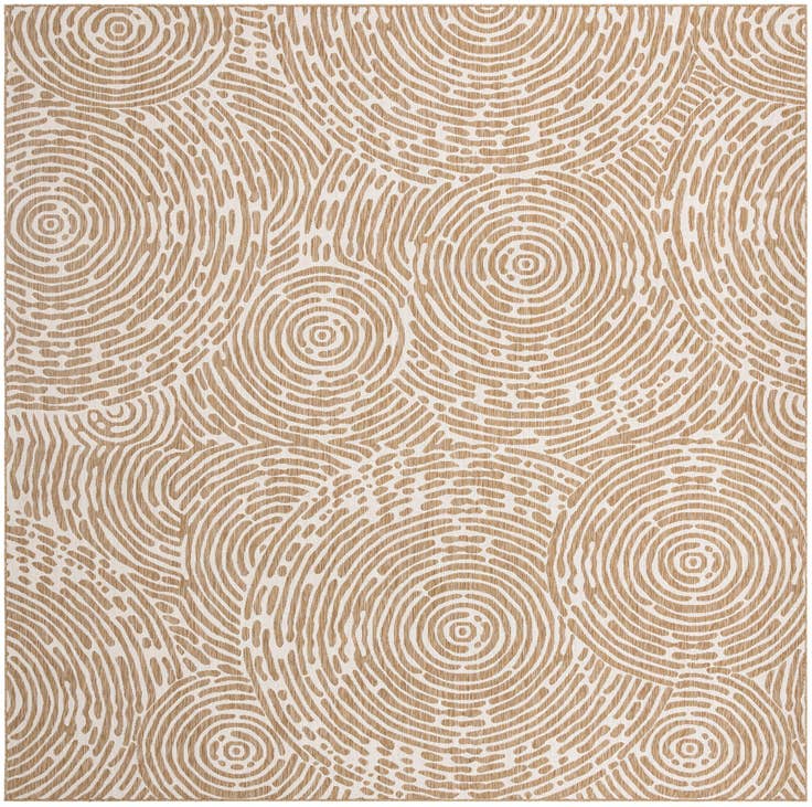 Detail image of 12' x 12' Easy-Clean Modern Indoor / Outdoor Square Rug