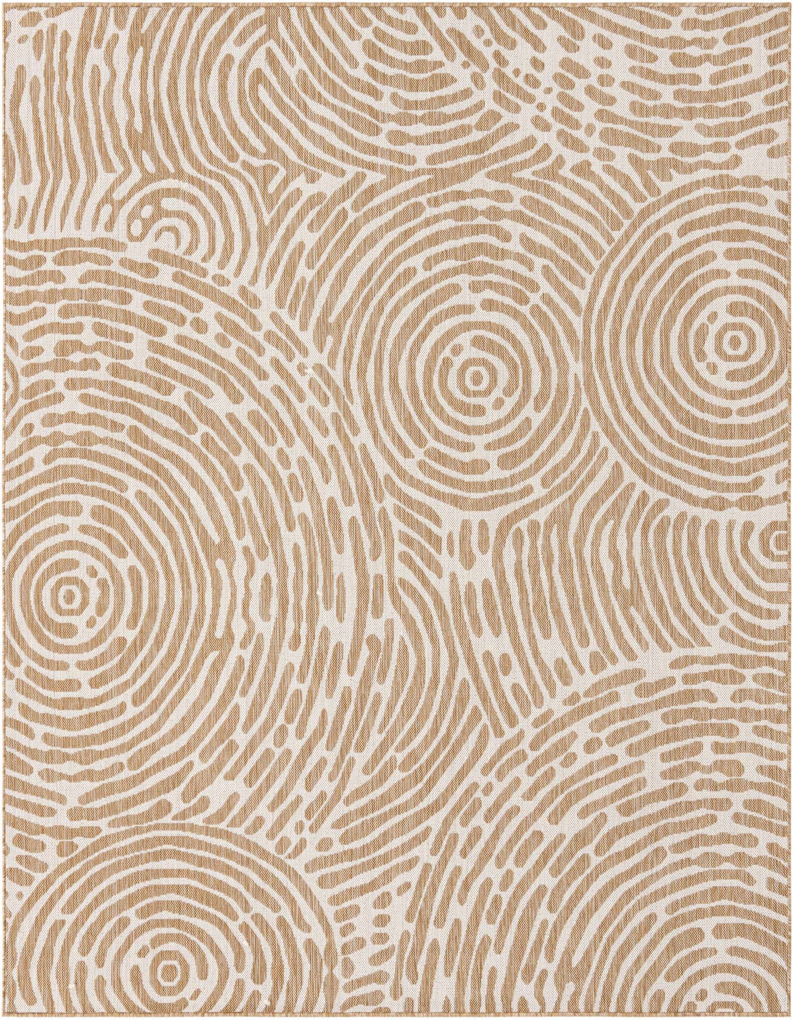 7' 10 x 7' 10 Easy-Clean Modern Indoor / Outdoor Square Rug