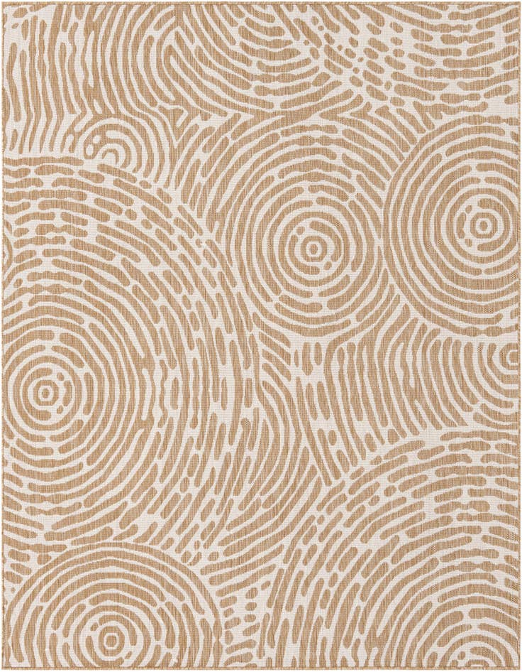 Detail image of 7' 10 x 7' 10 Easy-Clean Modern Indoor / Outdoor Square Rug