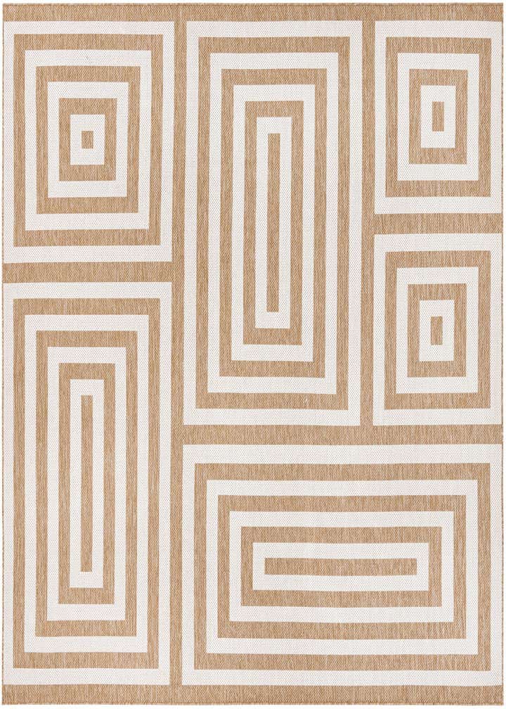10' x 10' Easy-Clean Modern Indoor / Outdoor Square Rug