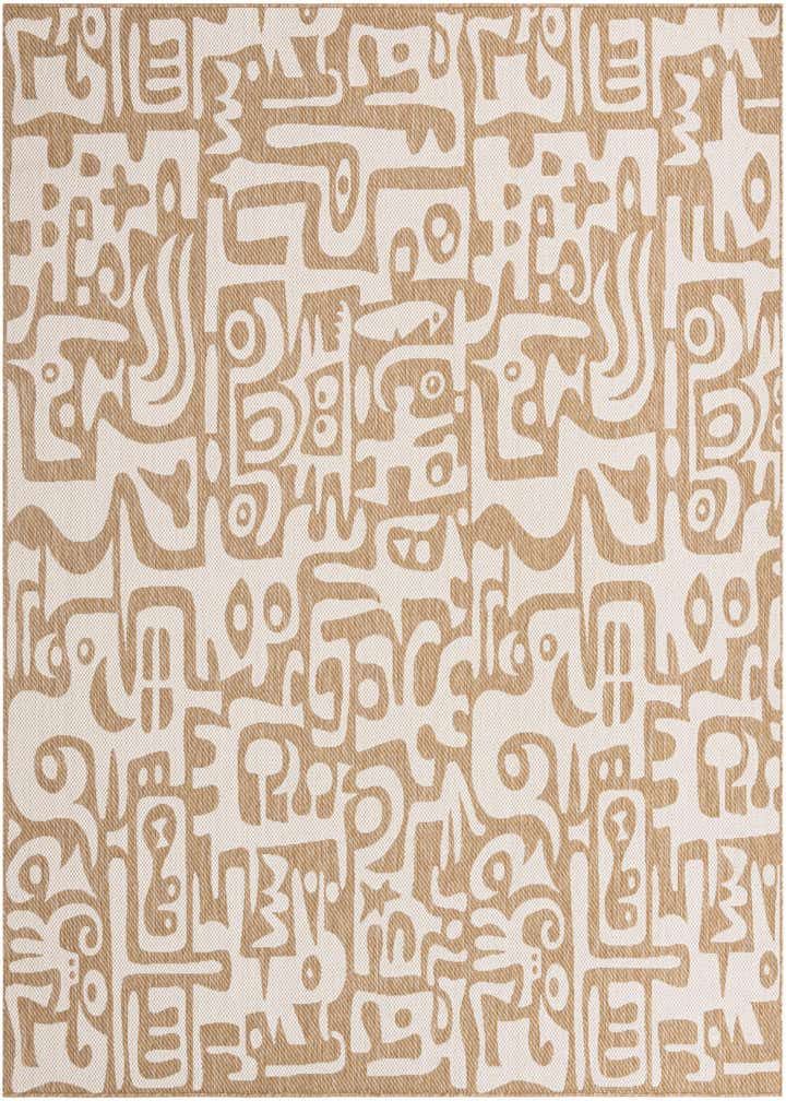 10' x 10' Easy-Clean Modern Indoor / Outdoor Square Rug