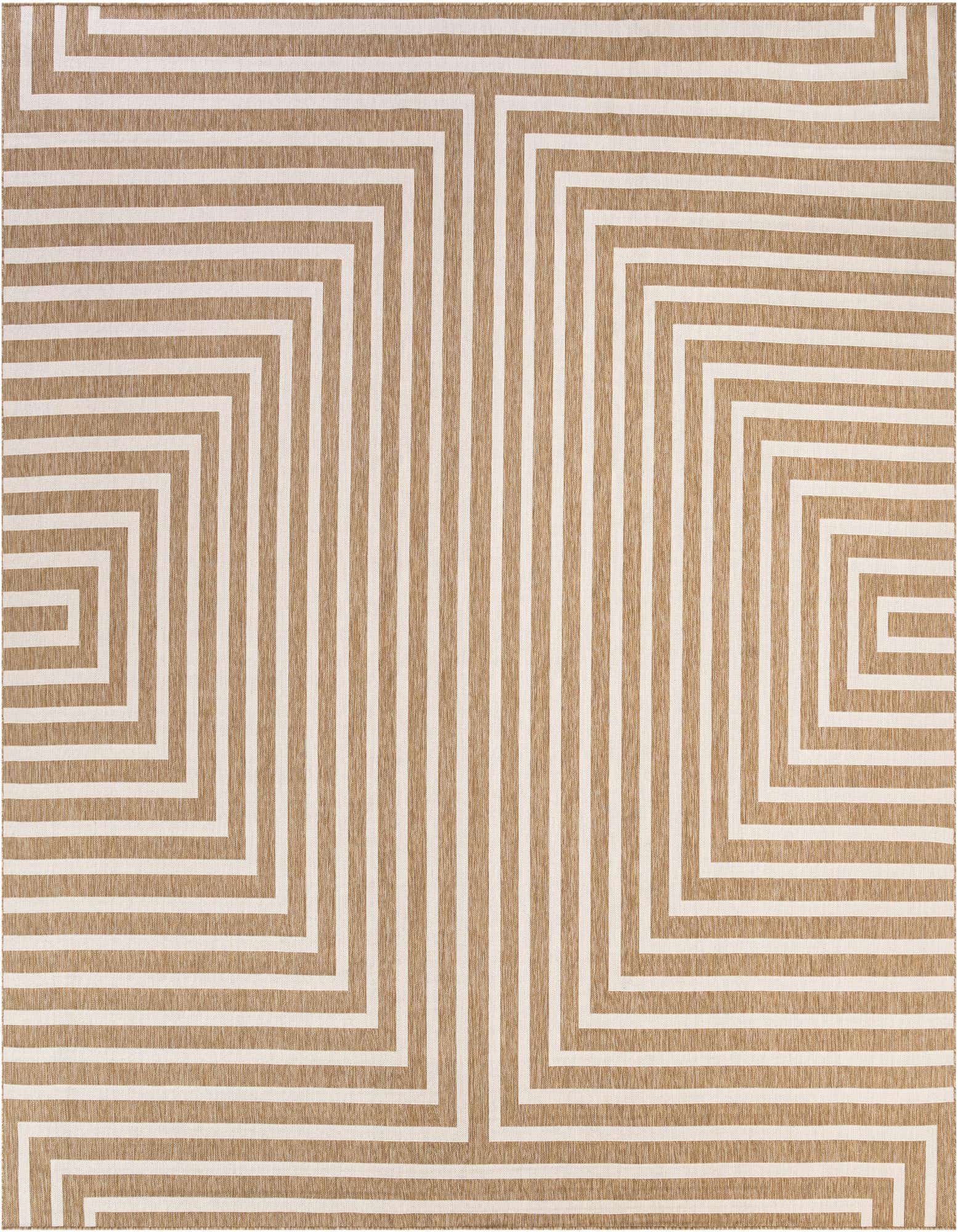 13' x 13' Easy-Clean Modern Indoor / Outdoor Square Rug