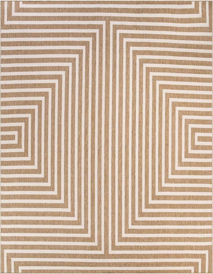 Detail image of 13' x 13' Easy-Clean Modern Indoor / Outdoor Square Rug