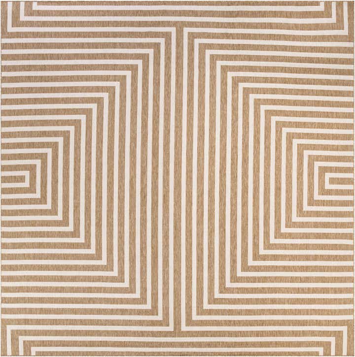 13' x 13' Easy-Clean Modern Indoor / Outdoor Square Rug