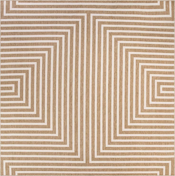 Detail image of 13' x 13' Easy-Clean Modern Indoor / Outdoor Square Rug
