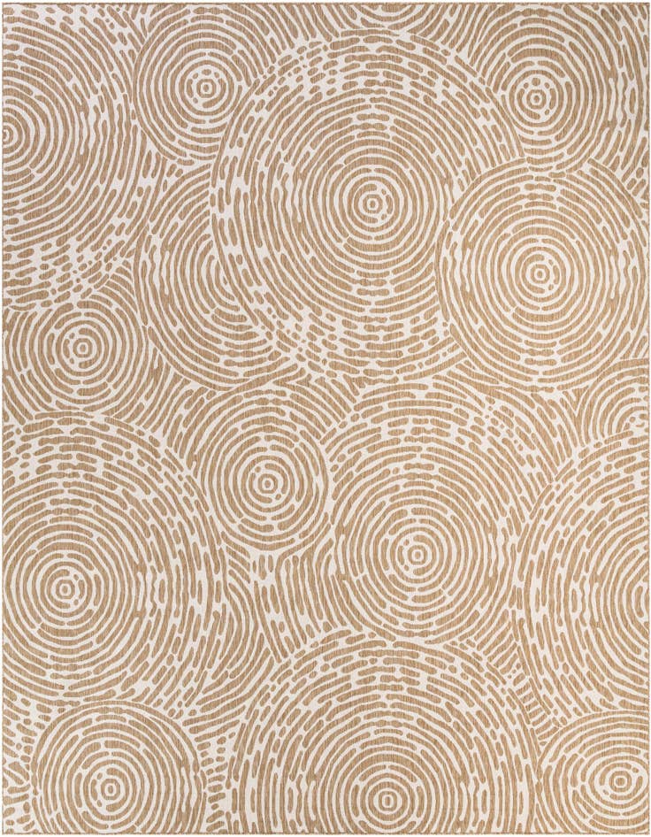 Detail image of 13' x 13' Easy-Clean Modern Indoor / Outdoor Square Rug