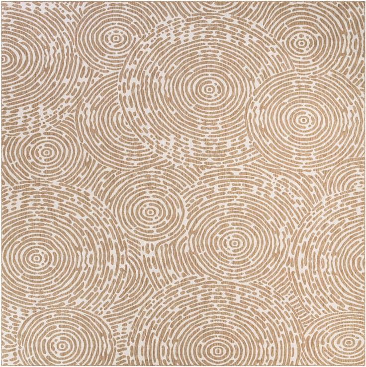 Detail image of 13' x 13' Easy-Clean Modern Indoor / Outdoor Square Rug