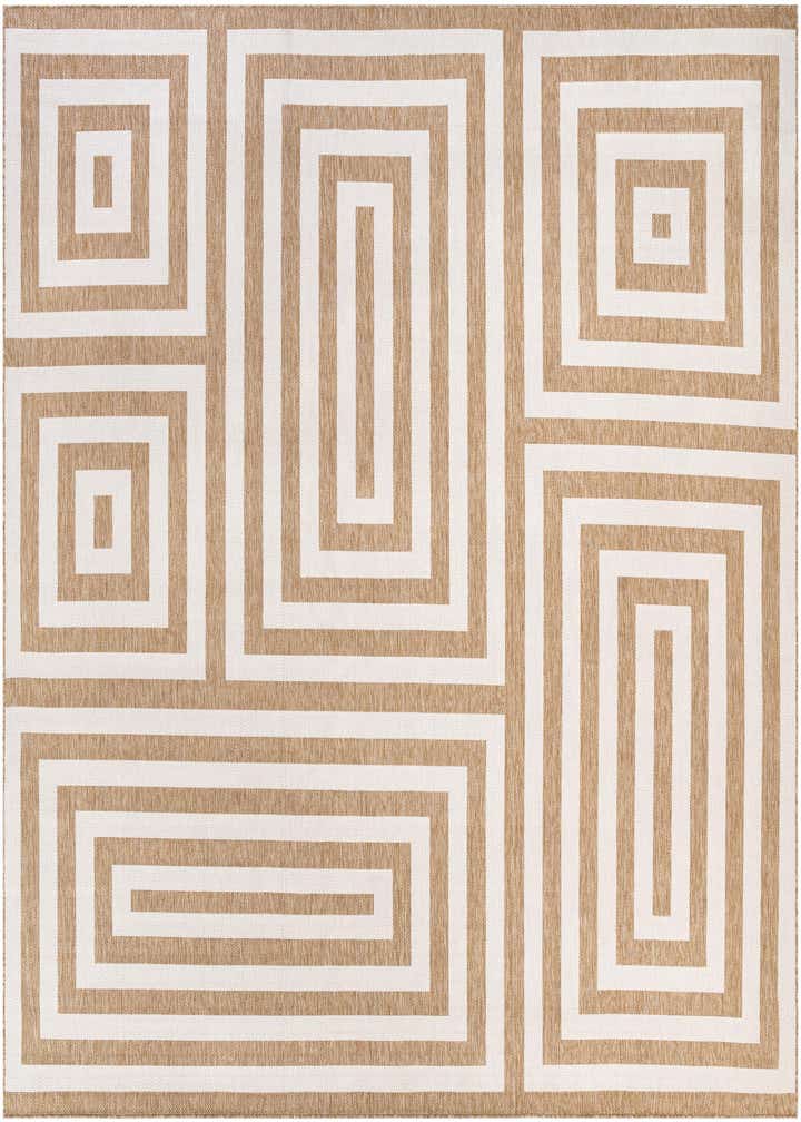13' x 13' Easy-Clean Modern Indoor / Outdoor Square Rug