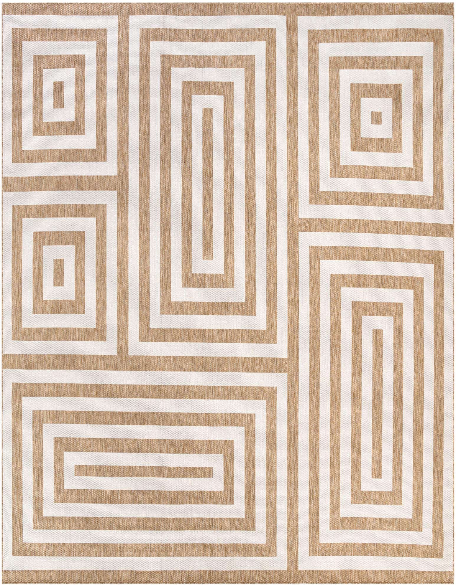 13' x 13' Easy-Clean Modern Indoor / Outdoor Square Rug