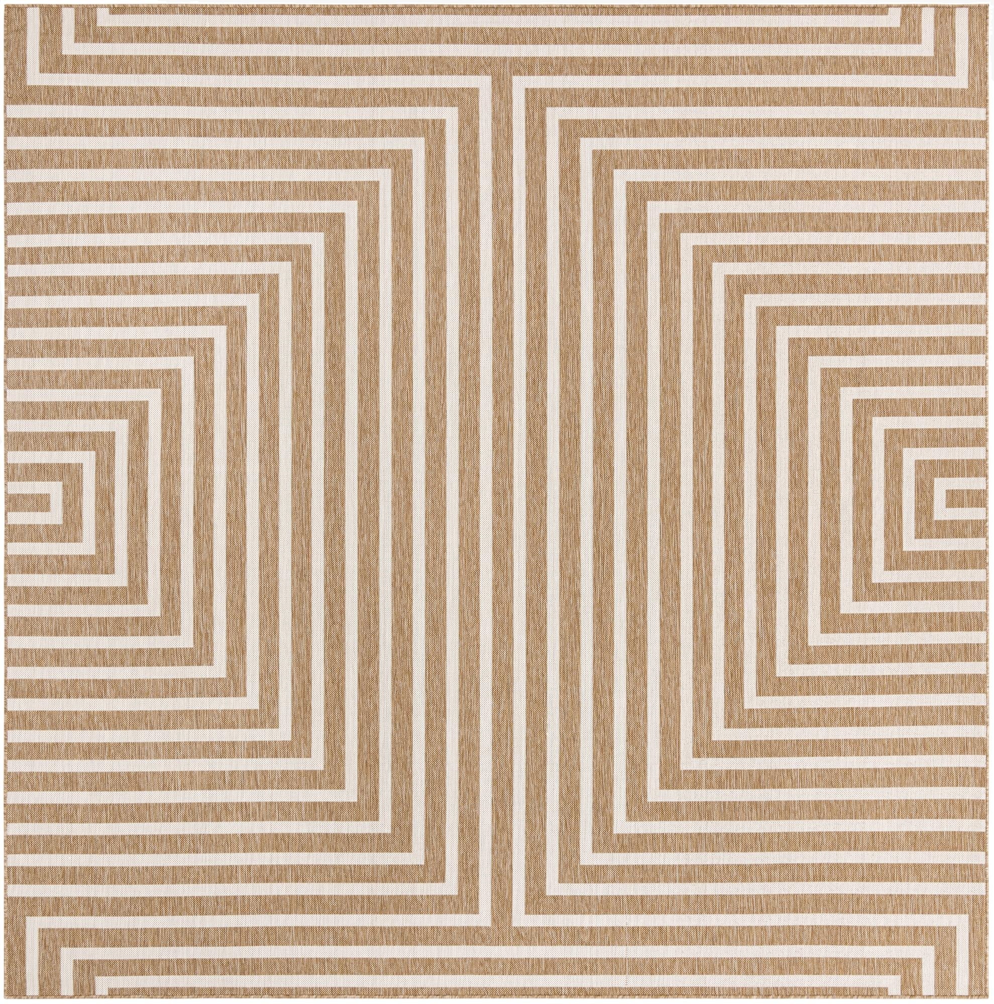 10' x 10'  Washable Modern Indoor / Outdoor Square Rug