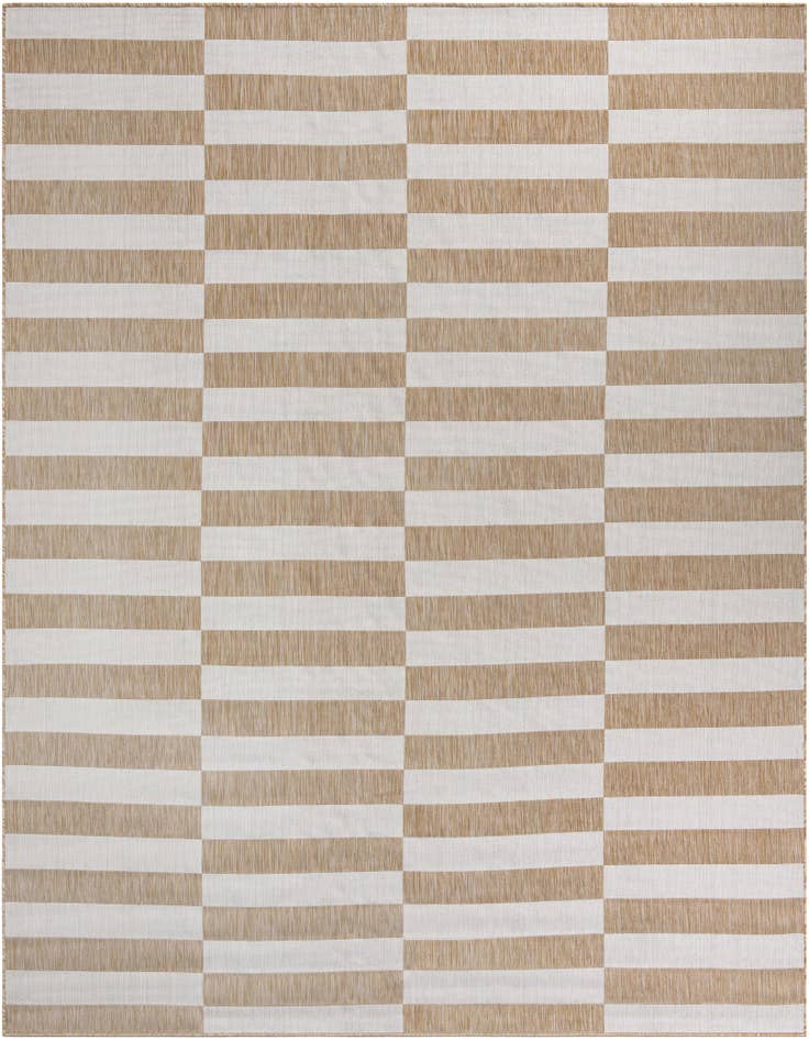 Detail image of 10' x 10' Easy-Clean Ribbon Indoor / Outdoor Square Rug